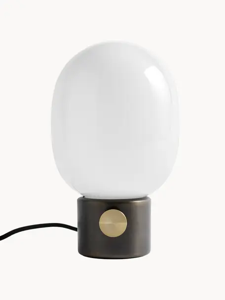 Lampa stołowa z funkcją przyciemniania JWDA, Taupe, Ø 19 x W 32 cm