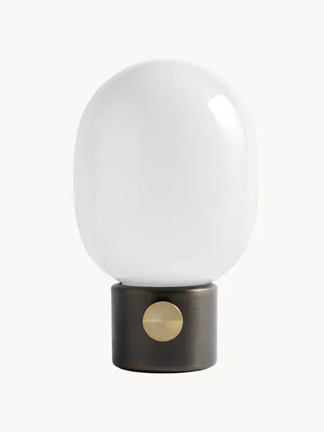 Lampe à poser avec port USB JWDA, intensité lumineuse variable, Blanc, taupe, doré, Ø 17 x haut. 29 cm