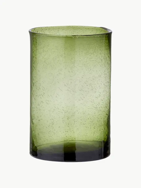 Vase en verre Salon, haut. 26 cm, Verre, Tons verts, translucide, Ø 17 x haut. 26 cm