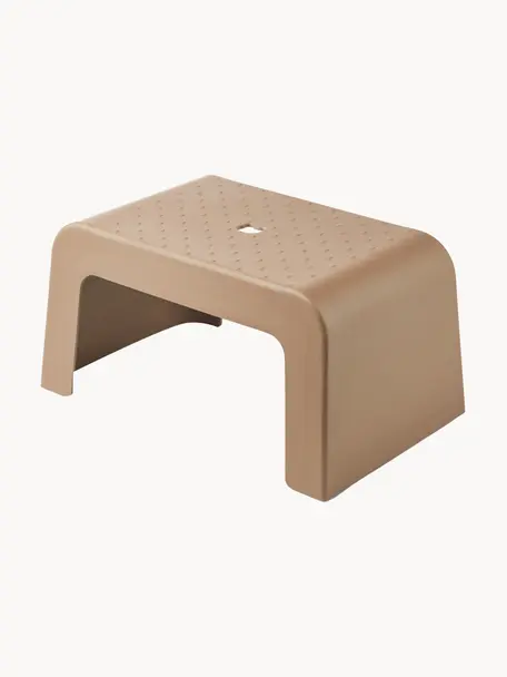 Tabouret de salle de bain Ulla, Mélamine, bambou, Beige, larg. 36 x haut. 18 cm