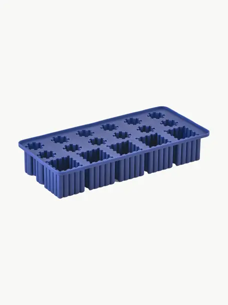 Vaschetta per cubetti di ghiaccio Singles, Silicone, Blu elettrico, Larg. 22 x Prof. 11 cm