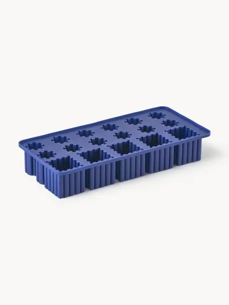 Vaschetta per cubetti di ghiaccio Singles, Silicone, Blu elettrico, Larg. 22 x Prof. 11 cm