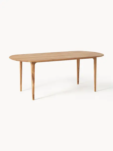 Stół do jadalni z drewna dębowego Archie, Lite drewno dębowe, olejowane
100% drewno FSC pochodzące ze zrównoważonej gospodarki leśnej, Drewno dębowe, S 200 x G 100 cm