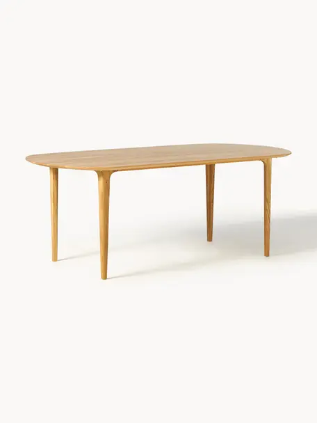 Stół do jadalni z drewna dębowego Archie, Lite drewno dębowe olejowane z certyfikatem FSC, Drewno dębowe olejowane, S 200 x G 100 cm