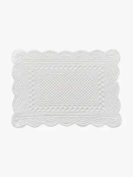 Podkładka Boutis, 2 szt., 100% bawełna, Biały, S 34 x D 48 cm