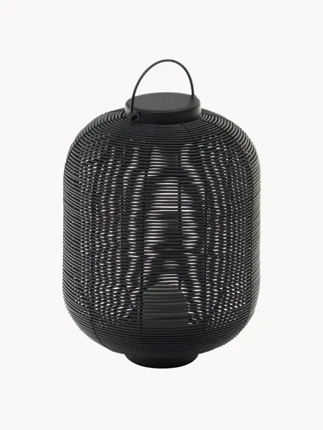 Lampada da tavolo portatile da esterno a LED Saranella alt. 37 cm, Plastica, metallo rivestito, Nero, Ø 24 x Alt. 37 cm