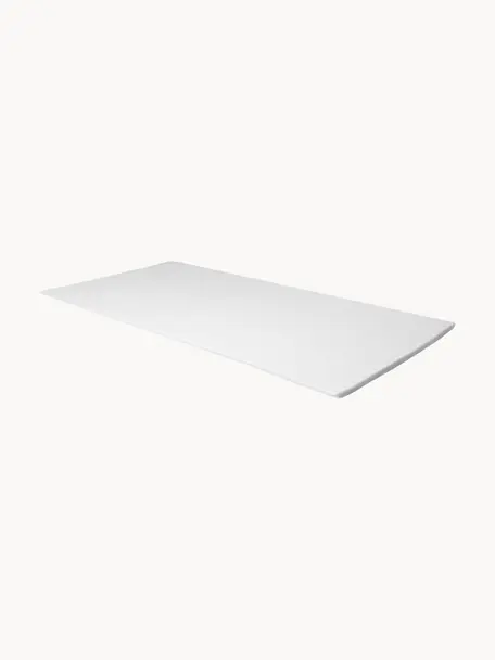 Cubrecolchón viscoelástico Premium, Funda: 60% poliéster, 40% viscos, Blanco, 200 x 200 cm