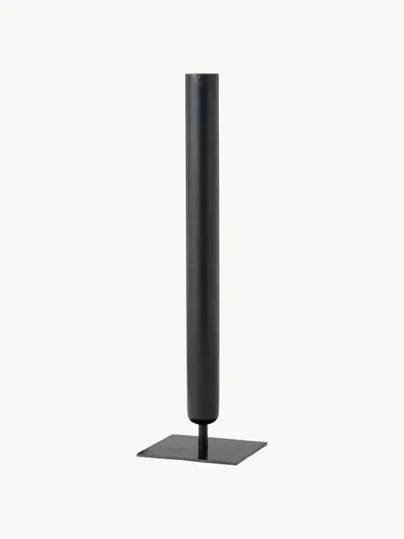 Vaso Stance, alt. 40 cm, Ottone rivestito, Nero, Ø 4 x Alt. 40 cm