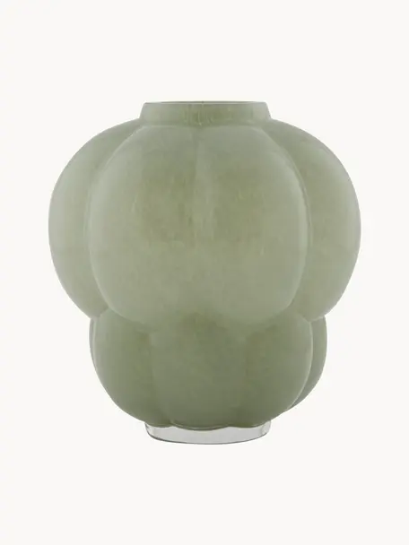 Vaso in vetro Uva, alt. 35 cm, Vetro, Verde salvia, Ø 32 cm x Alt. 35 cm
