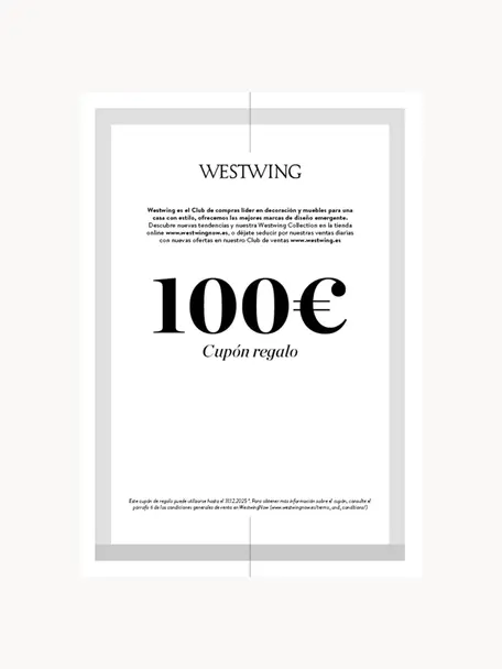 Cupón regalo para imprimir, Cupón regalo digital, tras recibir el pago, recibirás un correo electrónico con el enlace de su cupón regalo. Solo necesitas guardar el documento PDF e imprimirlo, Blanco, gris, 100