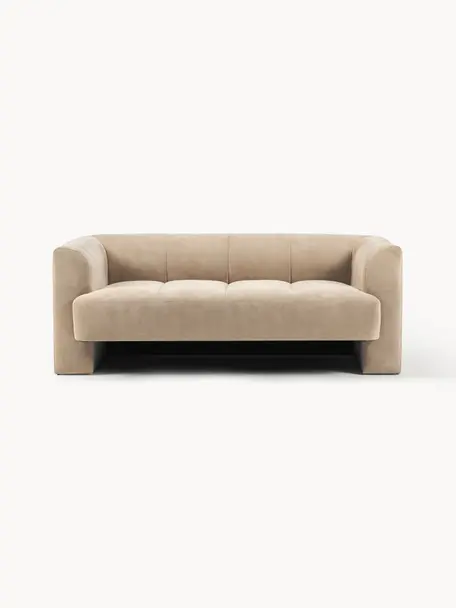 Sofa Bobi (2-Sitzer), Bezug: 88 % Polyester, 12 % Nylo, Gestell: Massives Kiefernholz Dies, Webstoff Beige, B 178 x T 82 cm