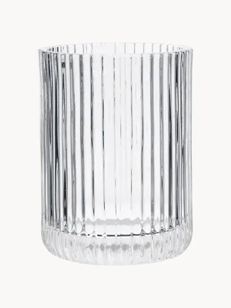 Porta spazzolini in vetro Gulji, Vetro, Trasparente, Ø 7 x Alt. 10 cm