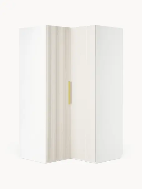 Armoire d'angle modulaire Simone, larg. 115 cm, plusieurs variantes, Bois, beige, Module d'angle : larg. 115 x haut. 200 cm