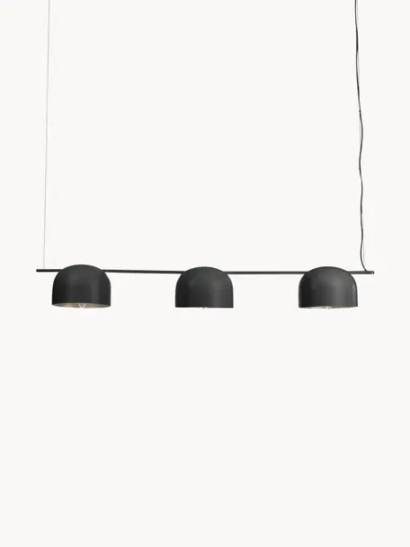 Grande suspension Joel, Noir, larg. 127 x haut. 15 cm