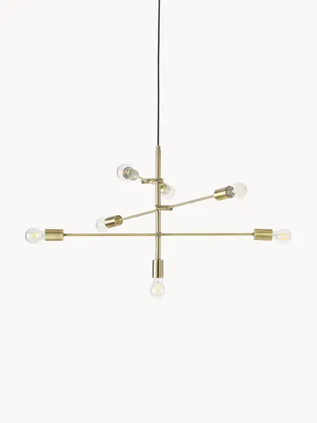 Lampa wisząca Venja, Odcienie mosiądzu, Ø 84 cm
