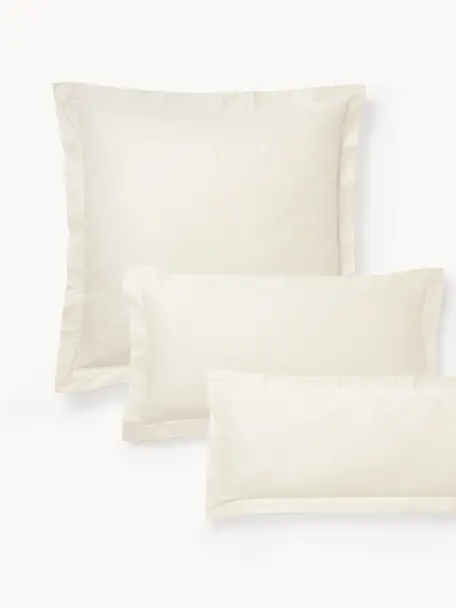 Funda de almohada de satén Premium, Off White, An 45 x L 110 cm