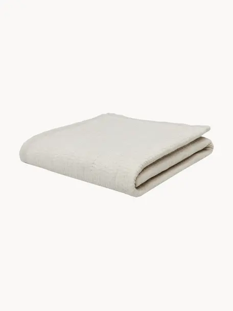 Colcha de algodón Stripes, Funda: 100% algodón, Off White, An 180 x L 250 cm (para camas de 140 x 200 cm)