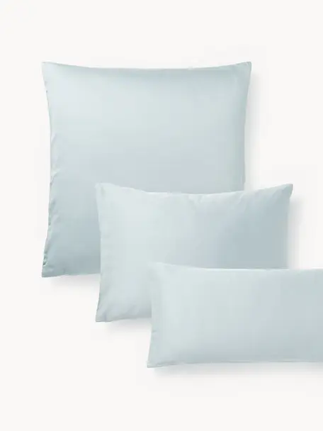 Funda de almohada de satén Comfort, Azul claro, An 45 x L 110 cm