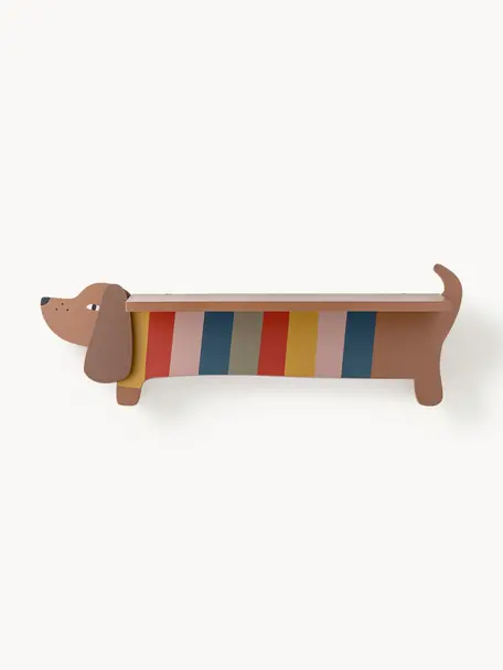 Étagère murale pour enfant Charlie, MDF, Multicolore, larg. 54 x haut. 19 cm