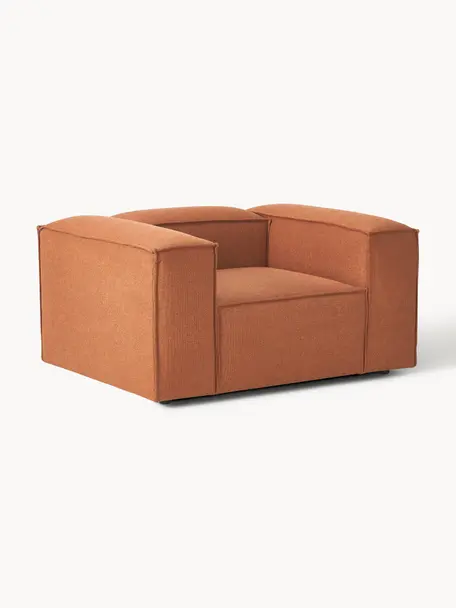 Sillón Lennon, Tapizado: 100% poliéster Alta resis, Estructura: madera contrachapada de p, Patas: plástico Este producto es, Tejido terracota, An 130 x F 101 cm