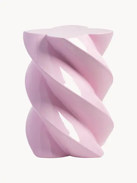 Odkládací stolek Marshmallow, Skleněné vlákno, Růžová, Ø 29 cm, V 40 cm