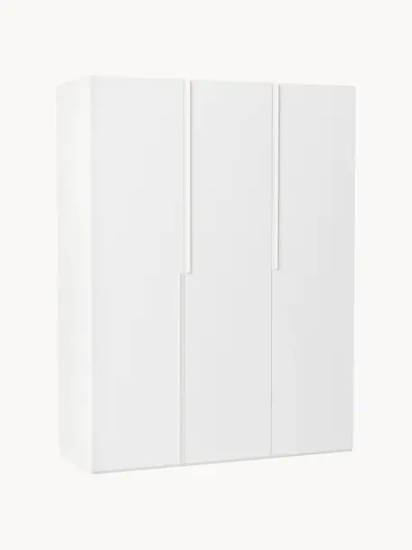 Modulární skříň s otočnými dveřmi Leon, šířka 150 cm, více variant, Bílá, Interiér Premium, Š 150 x V 236 cm