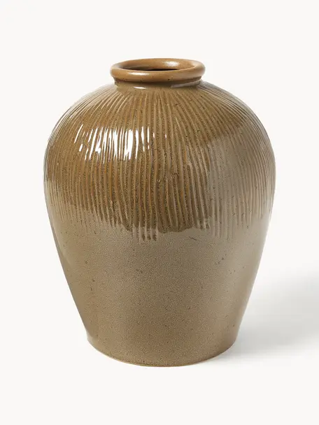 Vaso da terra Berna, alt. 35 cm, Gres, Marrone, Ø 28 x Alt. 35 cm