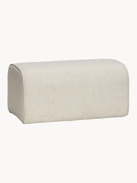 Taburete tapizado Mellow, Tapizado: 100% poliéster Alta resis, Estructura: madera de abedul, Tejido beige claro, An 81 x F 40 cm