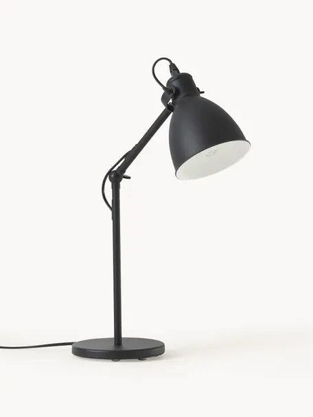 Lampa biurkowa Ethan, Czarny, ∅ 15 x W 43 cm