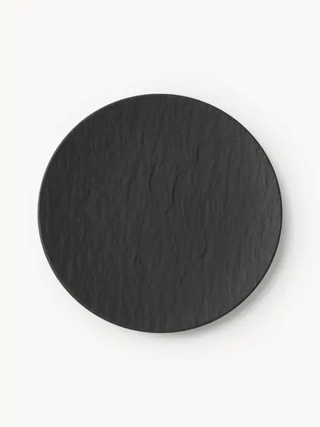Porcelánový snídaňový talíř Manufacture Rock, Prémiový porcelán, Černá, Ø 16 cm