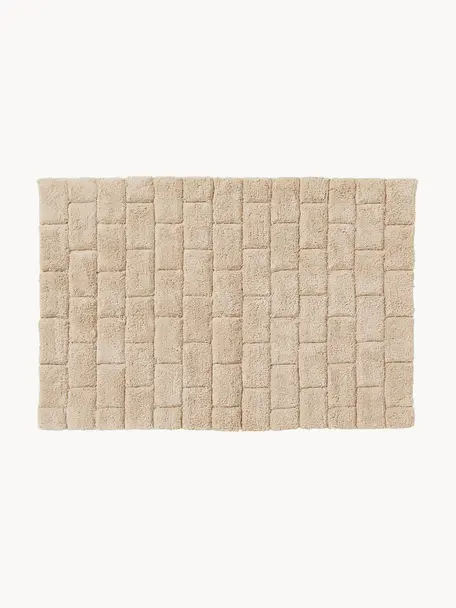 Načechraný koupelnový kobereček Metro, 100 % bavlna
Vysoká gramáž, 1 900 g/m², Béžová, Š 60 cm, D 90 cm