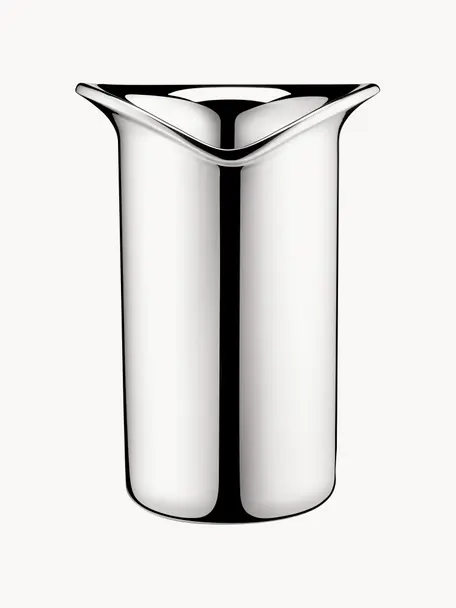 Edelstahl-Flaschenkühler Wine, Edelstahl, poliert, Silberfarben, hochglanzpoliert, Ø 16 x H 22 cm