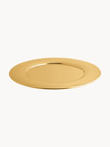 Edelstahl-Platzteller Sphera, Edelstahl 18/10, poliert, Goldfarben, glänzend, Ø 32 cm
