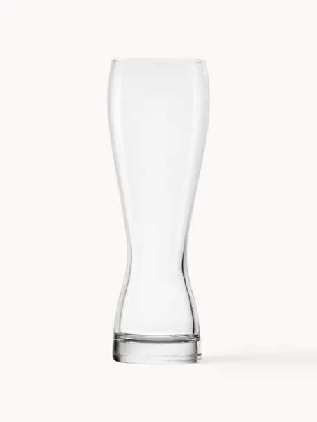 Kristallen bierglazen Grandezza, 6 stuks, Kristalglas

Breng de glamour van kristalglas naar je eettafel! Het glas is uitzonderlijk transparant en zwaar, waardoor het waardevol aanvoelt en er tegelijkertijd goed uitziet. Bovendien maken de filigraansnedes van elk stuk een bijzonder it-stuk dat zowel praktisch als mooi is., Transparant, Ø 8 x H 24 cm, 500 ml