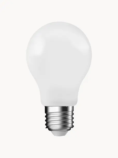 Lampadine E27, luce regolabile, bianco caldo, 7 pz, Lampadina: vetro, Base lampadina: alluminio, Bianco, Ø 6 x Alt. 10 cm