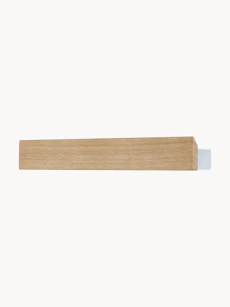 Colgador magnético Flex, Barra: madera de roble, Anclaje: acero recubierto, Madera clara, blanco, An 40 x Al 6 cm