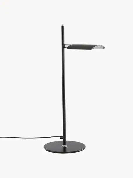 Lampe à poser LED à intensité variable Veneta, Noir, larg. 21 x haut. 46 cm