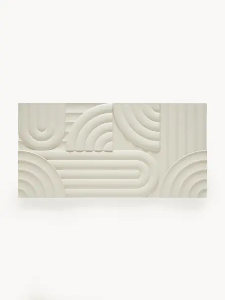 Decoración de pared Massimo, Tablero de fibras de densidad media (MDF), Beige claro, An 120 x Al 60 cm
