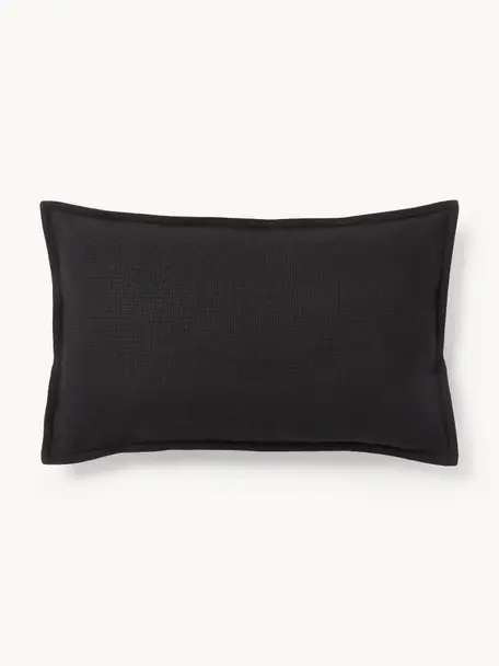 Poszewka na poduszkę z bawełny Vicky, 100% bawełna, Czarny, S 30 x D 50 cm