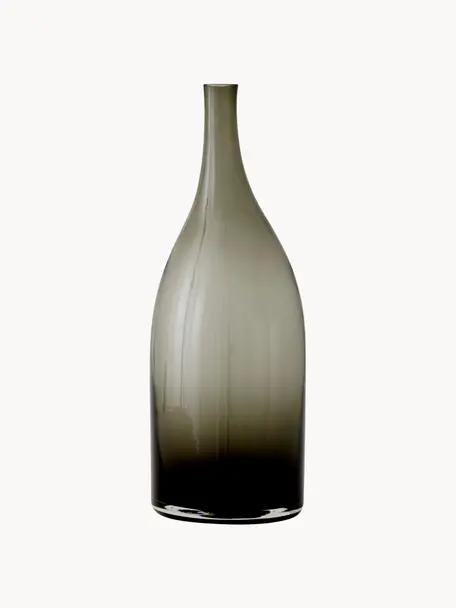 Carafe à eau en verre soufflé Strandgade, Verre, soufflé bouche, Gris, Ø 10 x haut. 29 cm