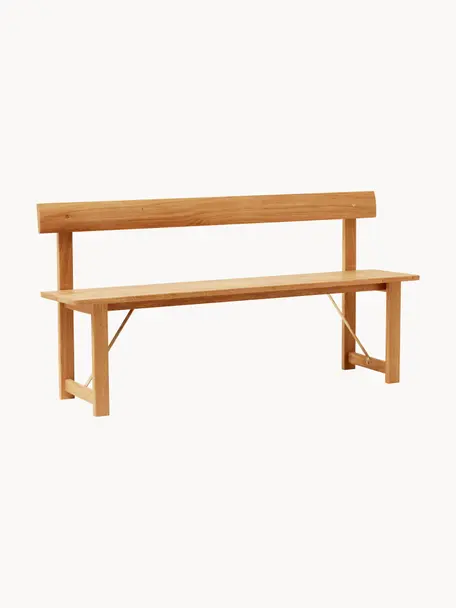 Ławka z drewna dębowego Position, Drewno dębowe, Drewno dębowe, S 155 x G 41 cm
