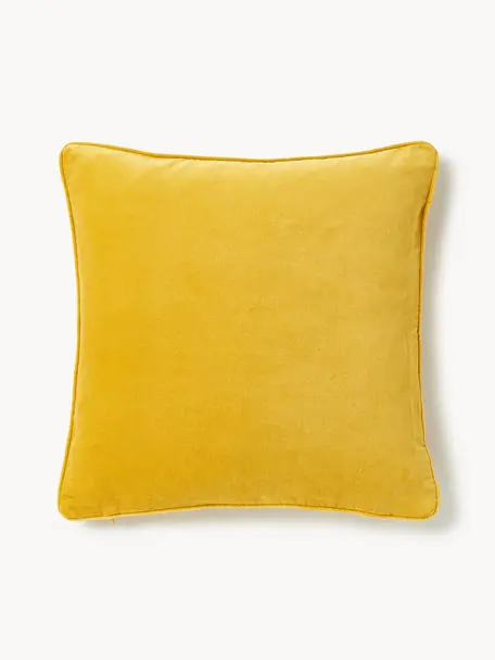 Housse de coussin en velours Dana, 100 % coton

Le matériau est certifié STANDARD 100 OEKO-TEX®, 21.HCN.84376, Hohenstein, Jaune soleil, larg. 40 x long. 40 cm