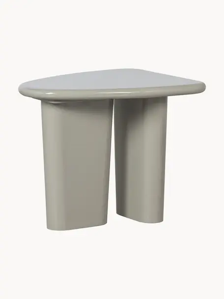 Odkládací stolek z mangového dřeva Beach, Mangové dřevo, Světle šedá, Š 64 cm, V 53 cm
