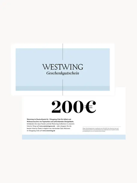 Gutscheinkarte, Gutschein auf edlem Papier, in hochwertigem Kuvert, Weiß, Blau, 200