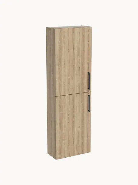 Armadietto bagno Orna, Maniglie: metallo rivestito, Legno, Larg. 42 x Alt. 180 cm