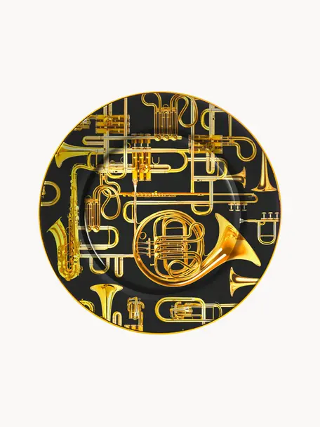 Porzellan-Speiseteller Trumpets, Porzellan, Trumpets, Ø 27 cm