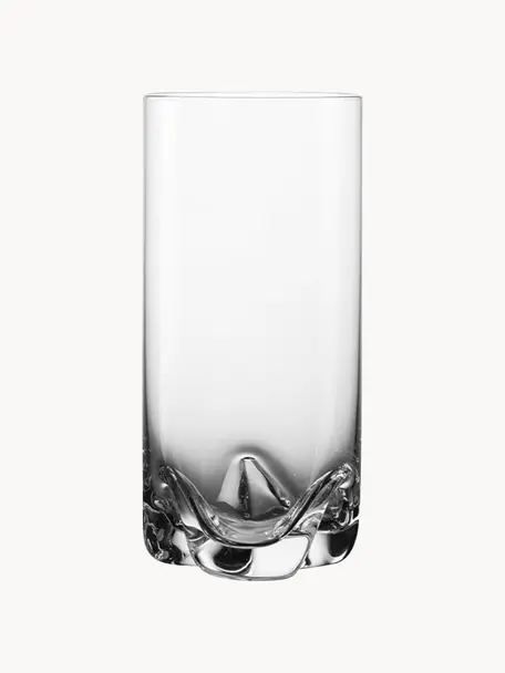 Bicchiere da long drink Sol 4 pz, Vetro, Trasparente, Ø 7 x Alt. 14 cm, 350 ml