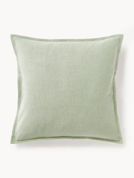 Bavlněný povlak na polštář Vicky, 100 % bavlna, Šalvějově zelená, Š 50 cm, D 50 cm