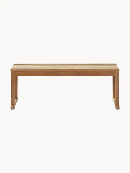 Banc en bois de teck Vega, Bois de teck, Teck, larg. 120 x haut. 43 cm