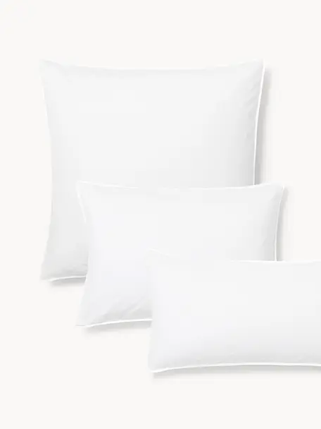 Poszewka na poduszkę z perkalu Debbie, Biały, S 40 x D 80 cm